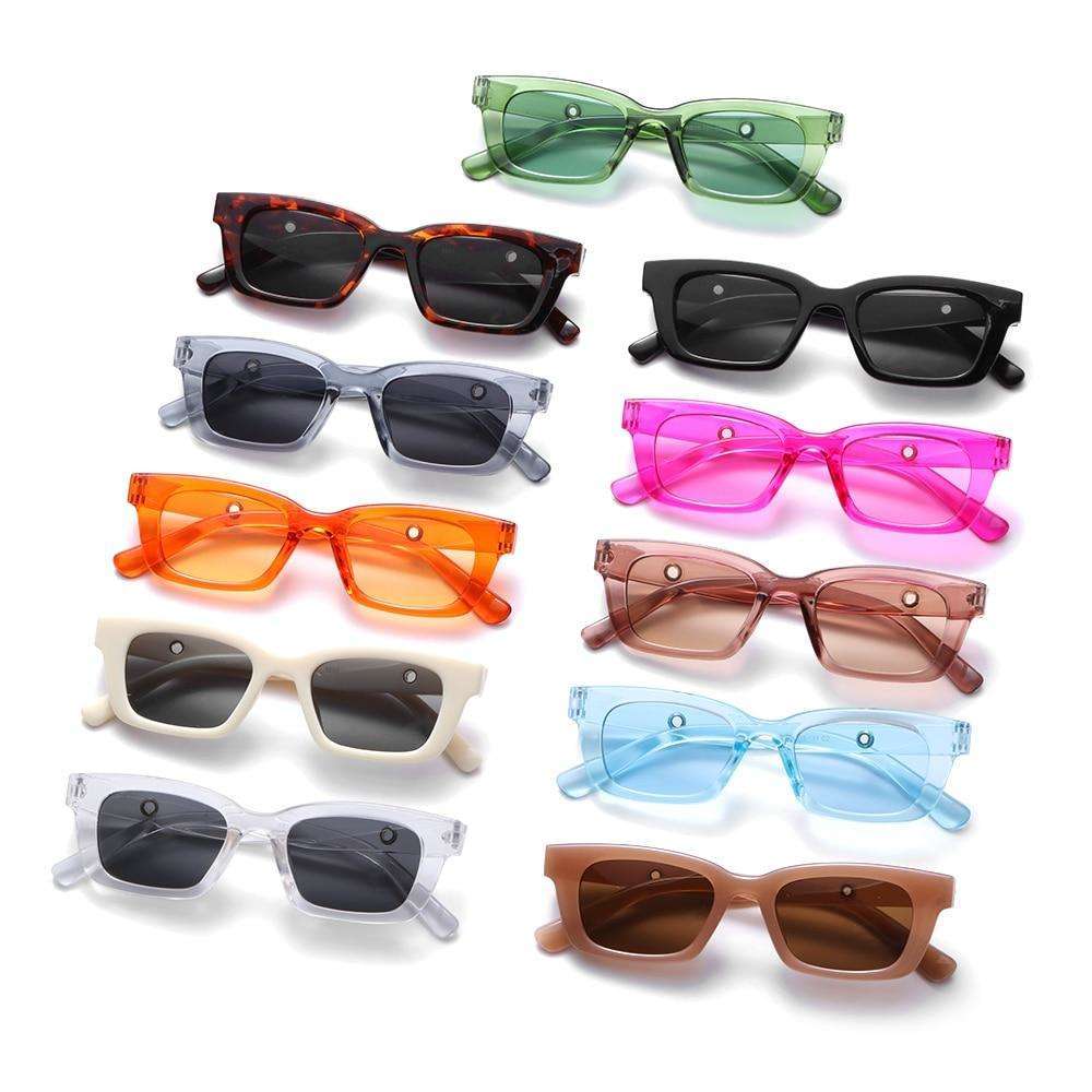 Candy Colour Square Frame Sunglasses – Bouxji Boutique